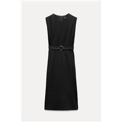 MIDI DRESS WITH BELT