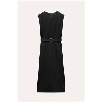 MIDI DRESS WITH BELT