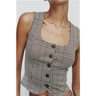 TOP CHALECO INTERLOCK
