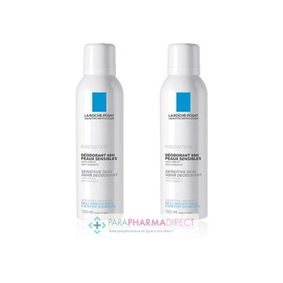 La Roche Posay Innovation Déodorant 48h Peaux Sensibles Spray 2x150mlLot  × 2