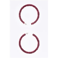 BARBIE™ MATTEL RHINESTONE HOOP EARRINGS