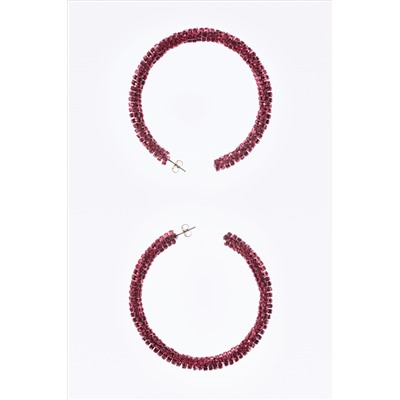 BARBIE™ MATTEL RHINESTONE HOOP EARRINGS