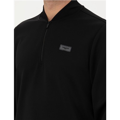 Siyah Regular Fit Sweatshirt
