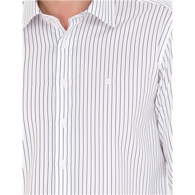Lacivert Slim Fit Uzun Kollu Gömlek
