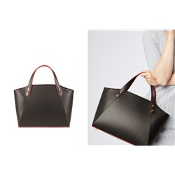 Bolso de piel Parl Negro y rojo