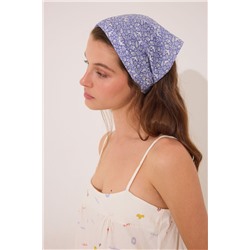Bandana pelo estampado azul
