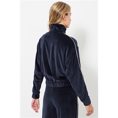Chaqueta de terciopelo - Azul marino