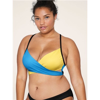 PINK GYM TO SWIM BODYWRAP TOP