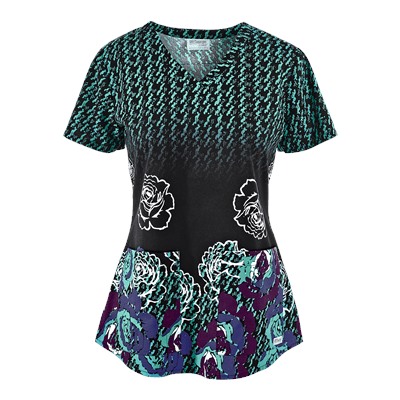 Grey's Anatomy Scrubs Duchess Print Top