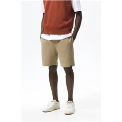 TEXTURED OTTOMAN BERMUDA SHORTS