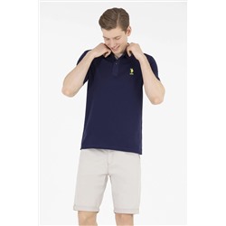 Erkek Lacivert Basic Polo Yaka Tişört