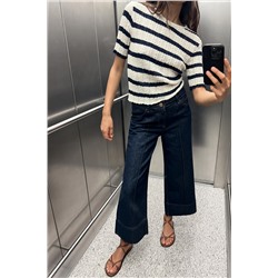 BIAS CUT POINTELLE T-SHIRT