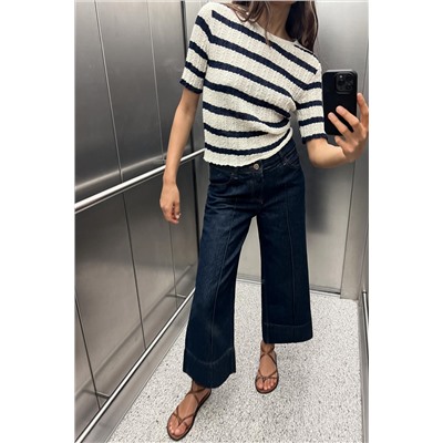 BIAS CUT POINTELLE T-SHIRT