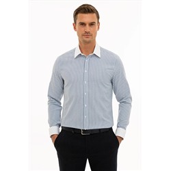Pierre Cardin Lacivert Slim Fit Gömlek G021SZ004.000.1110534