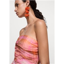 Top estampado cuadros