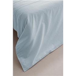 Manon King Size %100 Pamuk Ranforce Düz Nevresim - Mavi