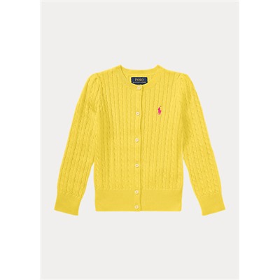 Girls 2-6x Mini-Cable Cotton Cardigan