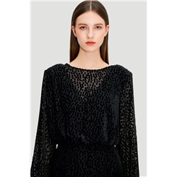 Vestido recto Negro