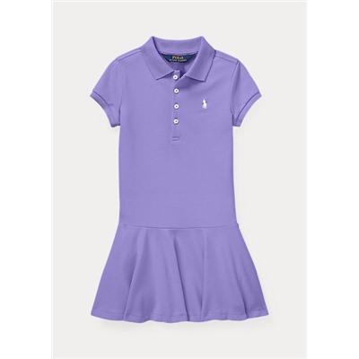 Girls 2-6x Stretch Mesh Polo Dress