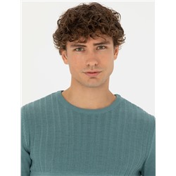 Mint Slim Fit Kazak