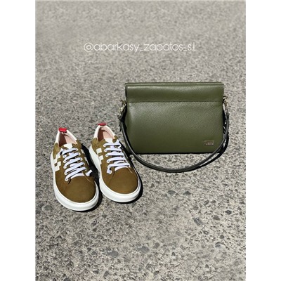 Exodo · 1200EX Kaki+Ab.Zapatos PELLE Milan (930) trebol АКЦИЯ