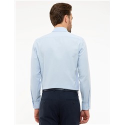 Açık Mavi Slim Fit Oxford Gömlek