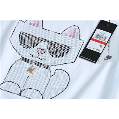 Хлопковая футболка  KARL LAGERFEL*D ОРИГИНАЛ!
