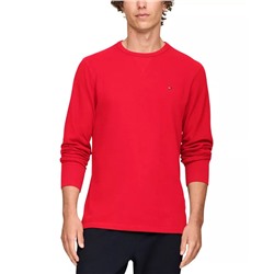 Men's Waffle-Knit Long-Sleeve Crewneck Thermal Top