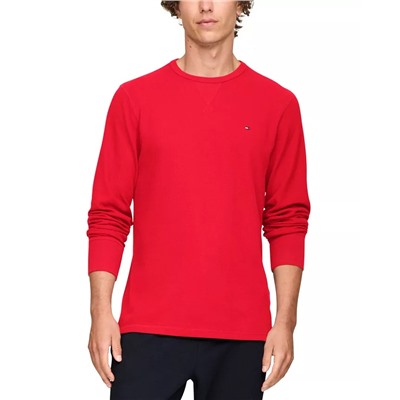 Men's Waffle-Knit Long-Sleeve Crewneck Thermal Top