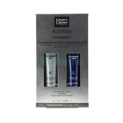 Martiderm Platinum Corrector Ojos Dia 10ml + Corrector Ojos Noche 10ml