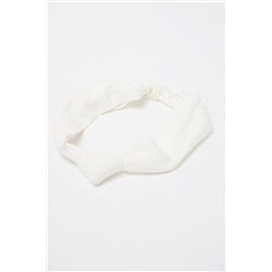 Cinta para el pelo de lino Blanco