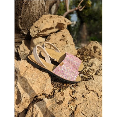ZAPATOS · 364-glitter perla+Bolso M Trend (360) rosa АКЦИЯ