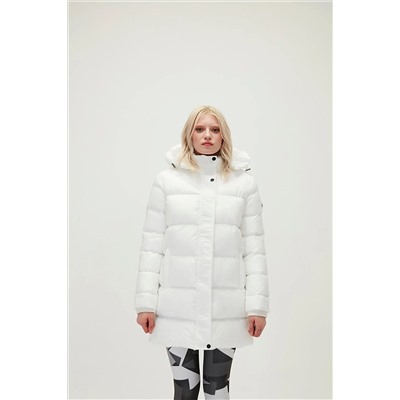 Bad Bear Nikita Puffer Off-white Beyaz Kapüşonlu Kadın Mont 21.04.15.001-Beyaz