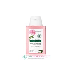 Klorane Pivoine Shampooing Apaisant - Cuir Chevelu Sensible 100 ml - Format Voyage