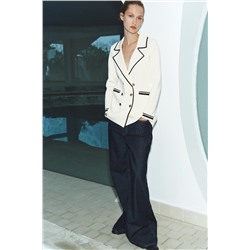 CHAQUETA BLAZER PUNTO CRUZADA