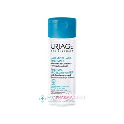 Uriage Eau Micellaire Thermale - Démaquille & Adoucit - Peaux Normales à sèches 100 ml