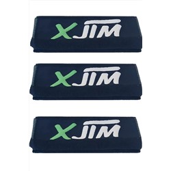 XJIM Siyah Spor Havlusu %100 Pamuk -3'lü Paket 30x100 6134159