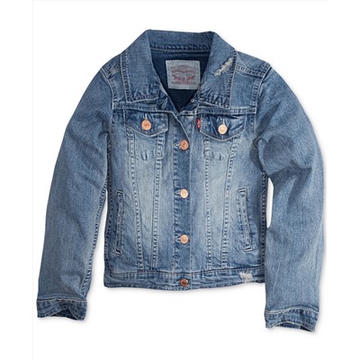 Levi's Distressed Denim Jacket, Big Girls (7-16)