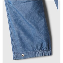Kids Denim Parachute Cargo Pants