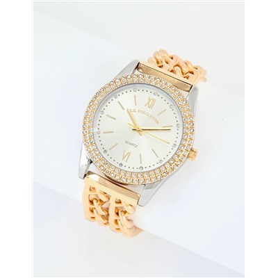 LADIES CLASSIC GOLD LINK BRACELET WATCH