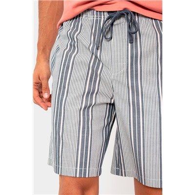 Short Blanco y gris oscuro