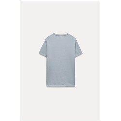 FADED-EFFECT PRINT T-SHIRT