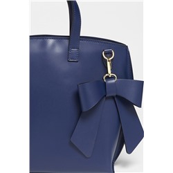Bolso de piel Mini Lila Azul