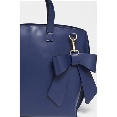 Bolso de piel Mini Lila Azul