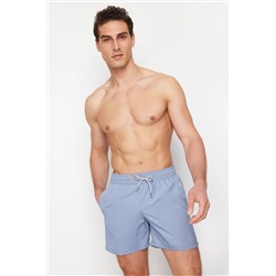 TRENDYOL MAN Açık Mavi Basic Standart Boy Deniz Şortu TMNSS20DS0023