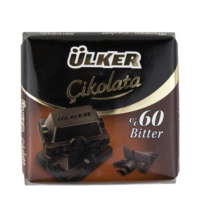 Шоколад Ulker черный 80% 60 гр 1/6 1429-08