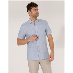 Mavi Regular Fit Kısa Kollu Gömlek