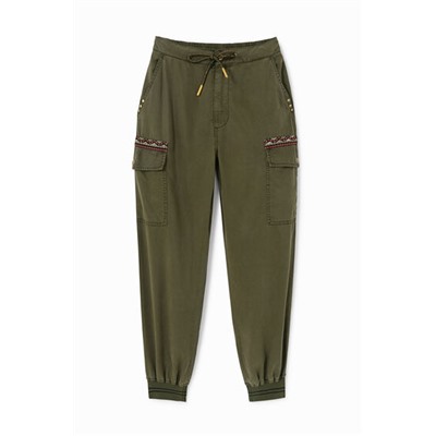 Pantalón jogger cargo 100% Lyocell