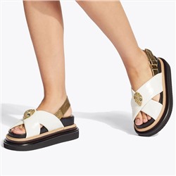 KURT GEIGER LONDON ORSON CROSS STRAP SANDAL