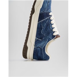 Men’s chunky denim trainers